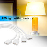 RGB Splitter Extension Cable Cord Household Electricity 4 Pin Female Connector Accessories for 3528 5050 LED Strip