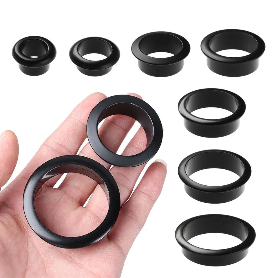 Computer Desk Cable Grommets Wire Hole Cover Cabinet Vent Decorative Ring Cable Outlet Port Furniture Hardware Desk Organizer