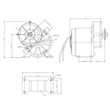 250W Brushed DC Gear Reduction Motor MY1016Z 12V/24V/36V 2750RPM 1N.m for Electric Bicycle E-Bike Scooter DIY Engine