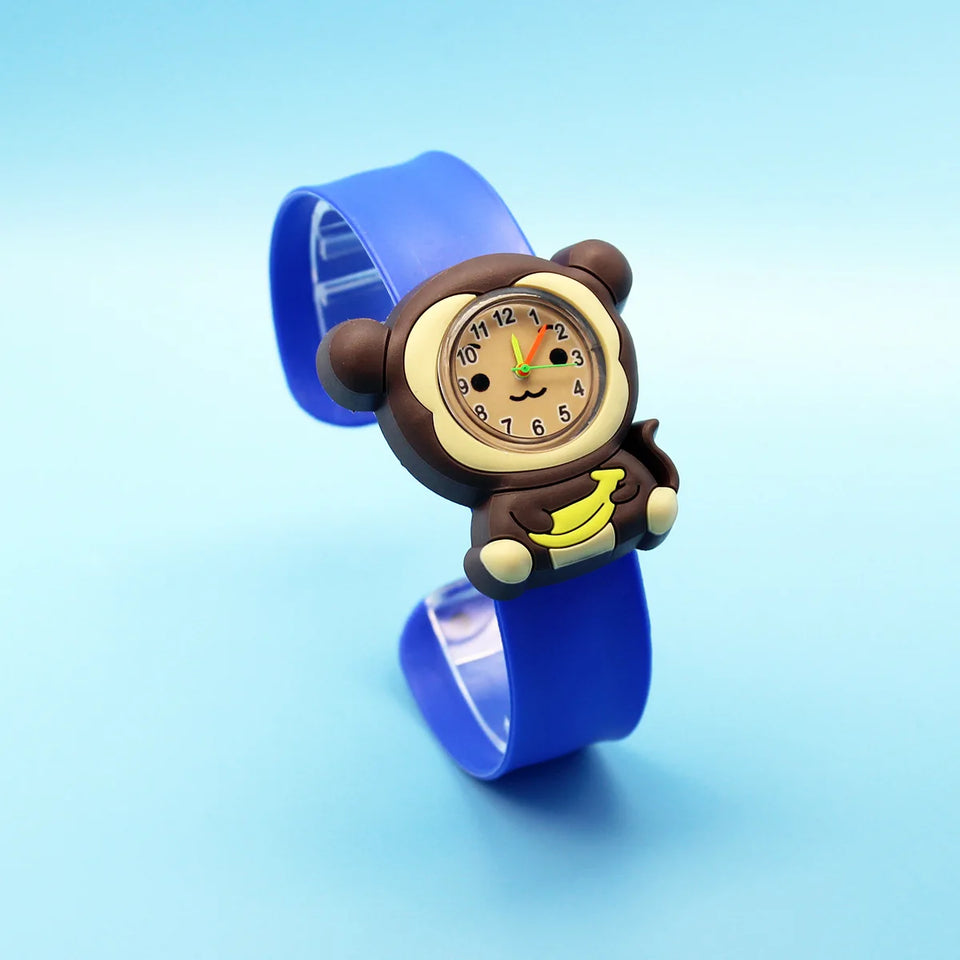 New Fashion Cartoon Animal Flash Light Girl Watches Kids Bracelet Silicone Strap Children Watch Clock Reloj Digital Wristwatches