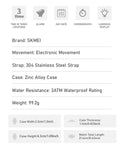 SKMEI Creative Dual Display Digital Electronics Watch Waterproof Quartz Watches For Men Women Students 3Time Luminous Wristwatch