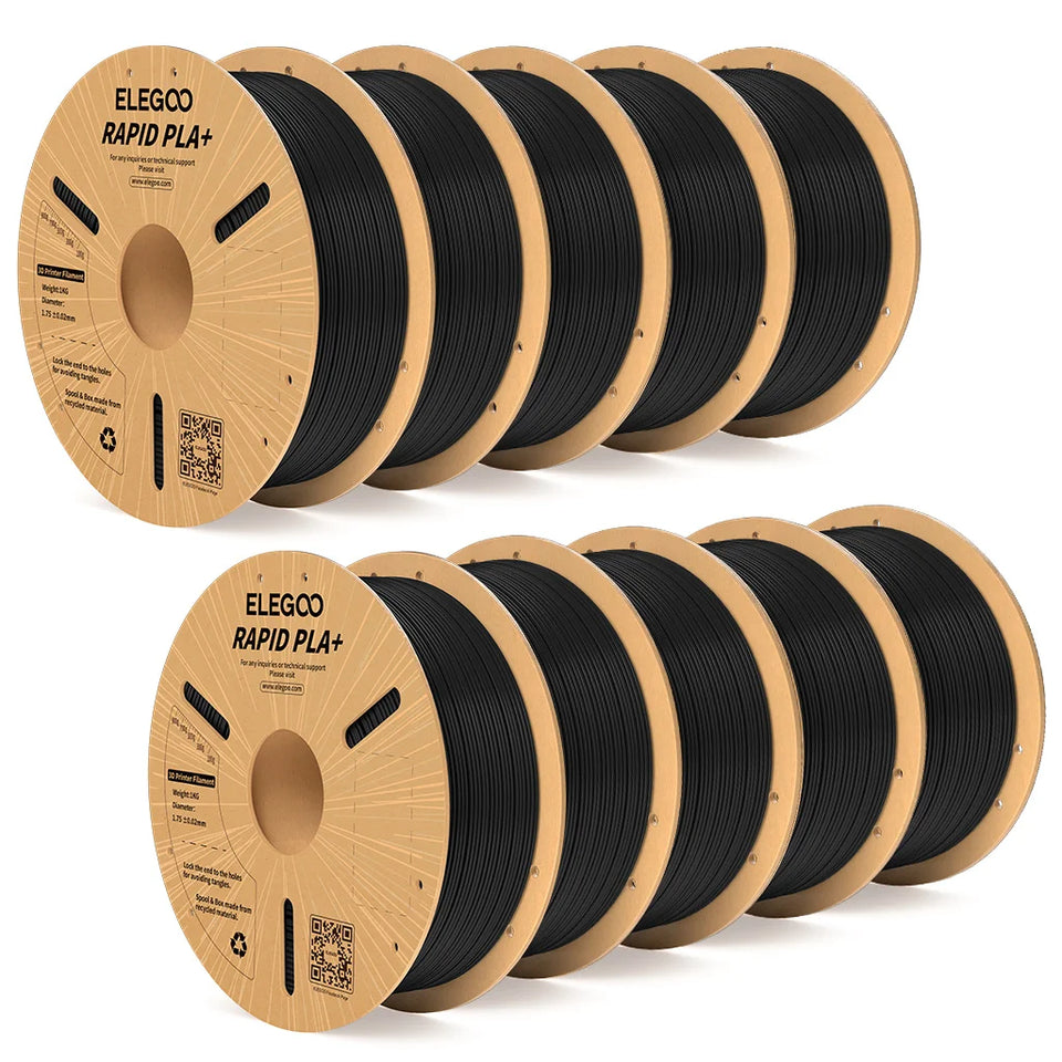 ELEGOO RAPID PLA+ Filament 1.75mm, 3D Printer Filament, Support 30-600mm/s Printing Speed, Compatible with Most FDM 3D Printers