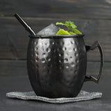 1PC 530ml Stainless Steel Moscow Mule Mug Kitchen Bar Beer Cup Coffee Mug Drinkwares Cup