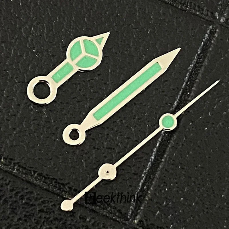 High Quality Watch Hands Polished Silver Gold Green Bright Luminous For Nh35 Nh36 Movement Mod 904L VS Clean Japan Watches