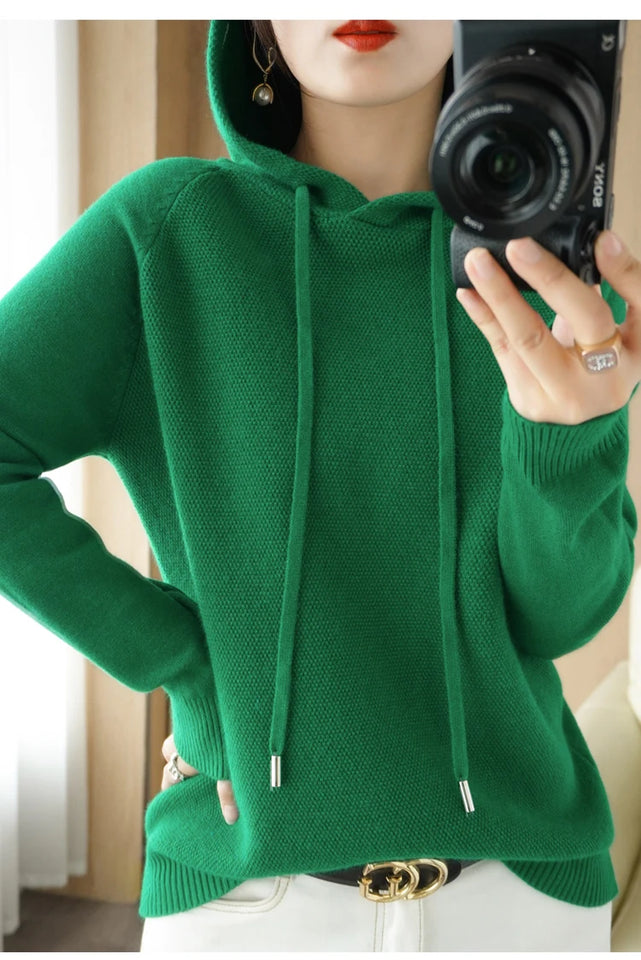 Hoodies And Sweatshirts Long Sleeve Sweaters For Women Wool Clothing New Arrivals Knitted Jumpers Female Outerwears Fashion Tops