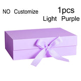 Cardboard Package Box Pink Black Carton Large Gift Box Personalized Logo Corrugated Box For Packaging Party Box With Ribbon