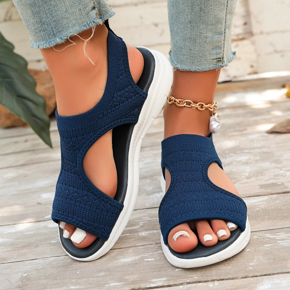 Summer Wedge Sandals for Women 2026 New Fashion Non Slip Beach Shoes Woman Lightweight Casual Platform Plus Size Sandals Women