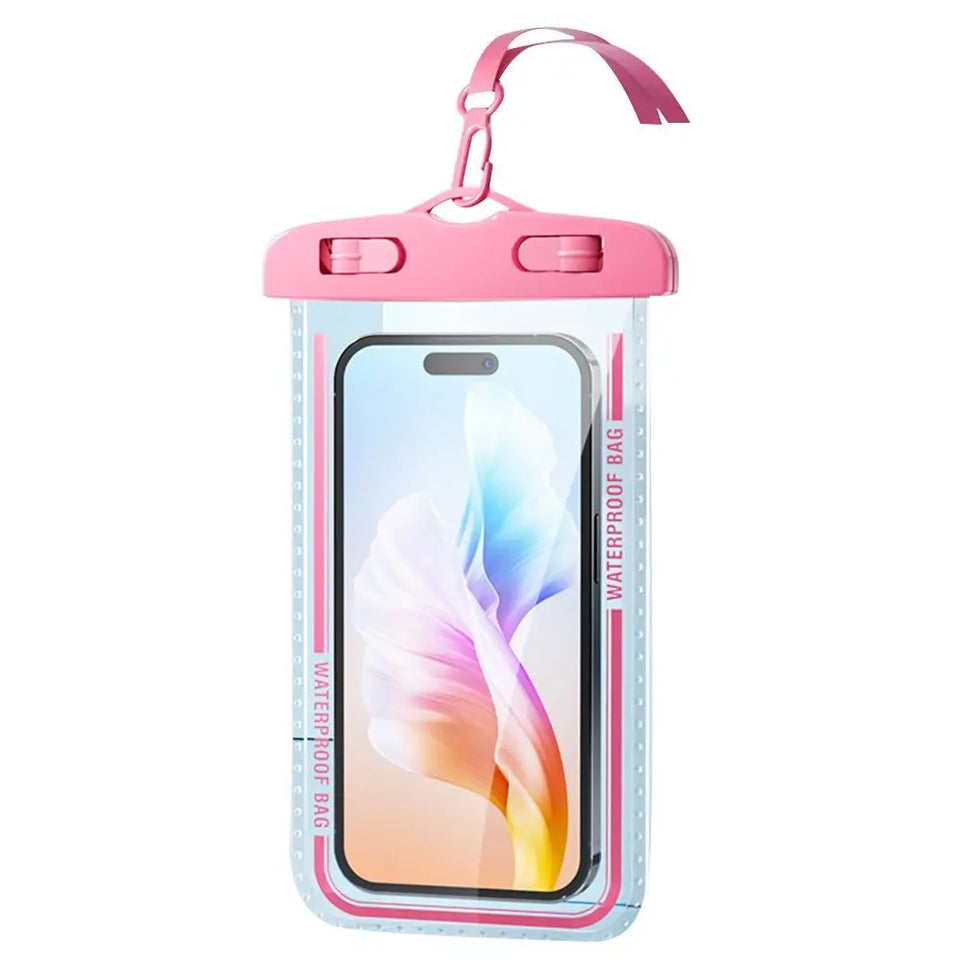 New IPX8 Waterproof Phone Pouch Transparent Touchable Floating Phone Waterproof Bag for Beach Underwater Photography Phone Cover