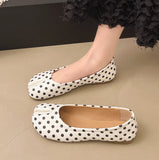 New Korean Style Women's Split-Toe Loafers Shallow Cut Ballet Flat Slip-Ons with Comfortable Mary Jane Spring/Autumn Tabis Shoes