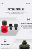 10PCS JXD PIAB Type BL20/30/40/50mm Vacuum Sucker 5-Layer Silicone Suction Cup for Irregular Soft Bag Packaging Robot Component