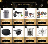Widesea Ultralight Camping Cooking Utensils Outdoor Tableware Pot Set Hiking Picnic Travel Tourist Dishes Supplies Equipment