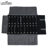 Women Luxury Jewelry Roll Storage Bag Lady Rings Earrings Necklace Organizer Portable Cloth Bags