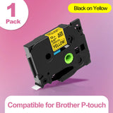 Markdomain 1PK 6mm/9mm/12mm 231 Label Tape Compatible for Brother P-Touch Label Maker for TZ TZE 131 231 431 531 631 731 Ribbon