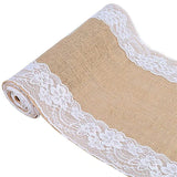 Natural Burlap Table Runner Farmhouse Jute Fabric Kitchen Coffee Tablecloths for Wedding Aisle Carpet Garden Outdoor Decorations