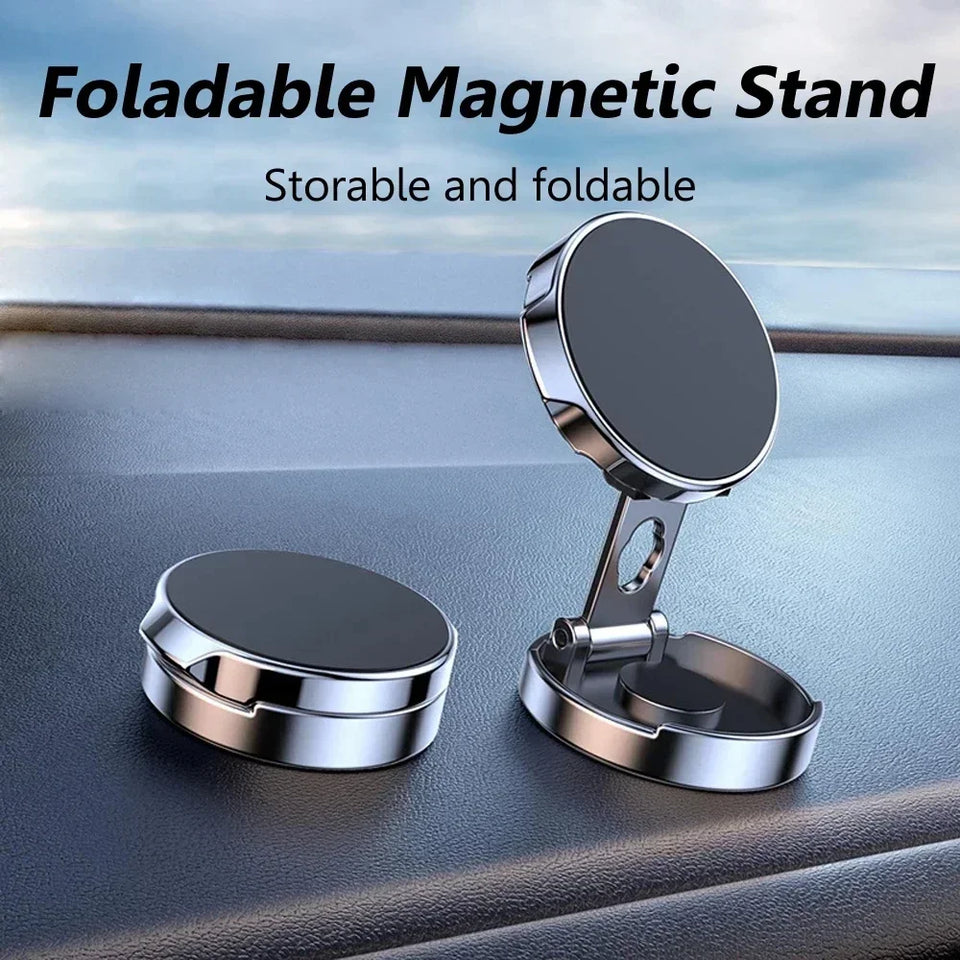 Strong Magnetic Mobile Phone Stand 720° Foldable Round Bracket Car Holder Support for Universal Phones Mount Holders In Car
