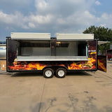Customized Multi-functional Electric Food Truck Ice Cream, Bubble Tea, Burger BBQ Mobile Kitchen Cart Food Truck For Sale Europe