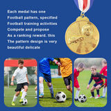 1-30PCS Zinc Alloy Award Medals Gold Silver Bronze Prizes Award Soccer Football Medals for Championship Sports Competition