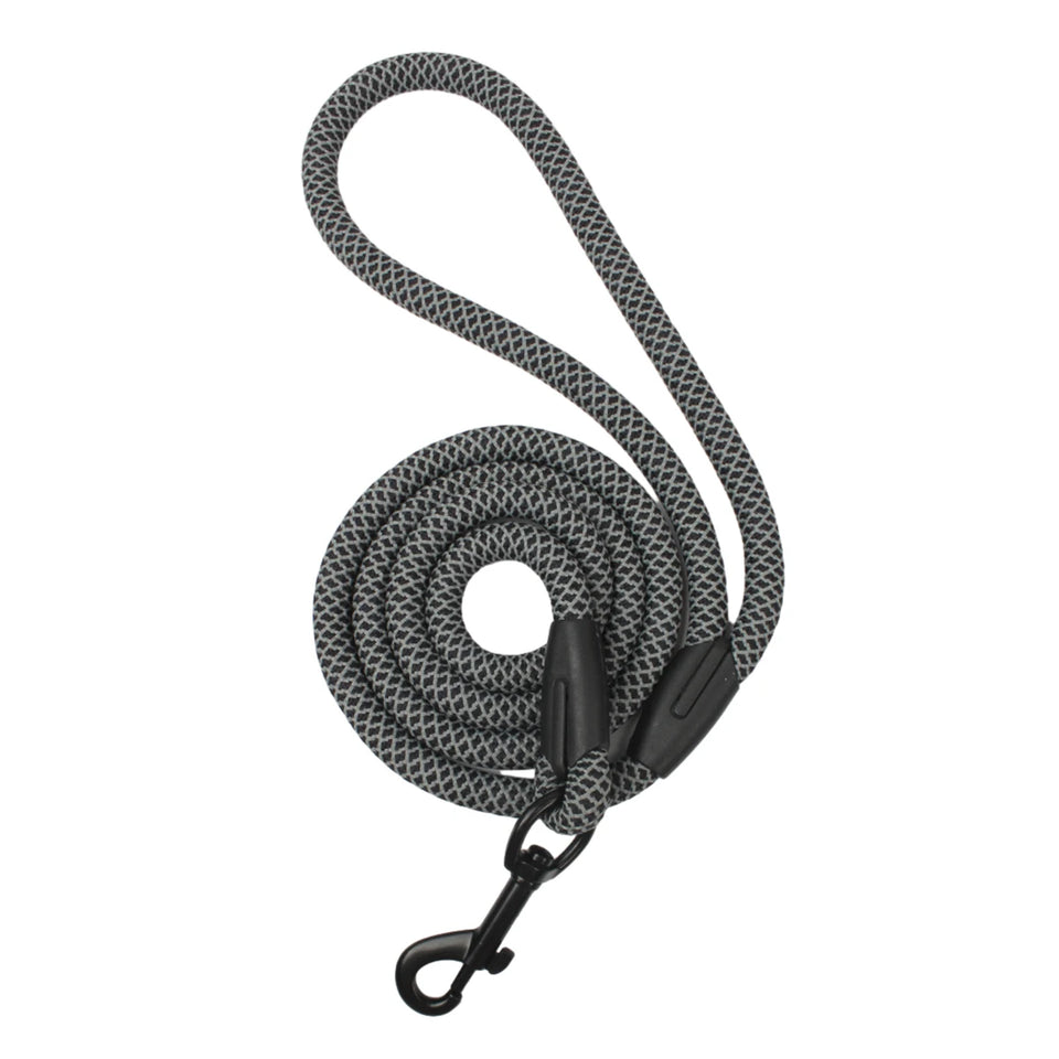 Classic Durable Dog Leashes Medium large Dog Solid Lead Rope Fashion Black Mesh Dog leash Outdoor Walking Training New Arrivals