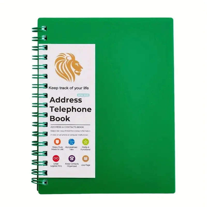 MINI Size Notebook Telephone Address & Birthday Book With Alphabetic Tabs Notepad Notebooks Writing Pads Office School Supplies