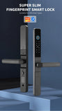 TTLock APP Waterproof Fingerprint Password Smart Lock For Outdoor Pull Push Sliding Aluminum Door 2885/ 3585/ 4585 /6085 Mortise