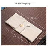 Cotton Tea Utensil Storage Bag, Tea Ceremony Organizer, Gentlemen's Cloth Bag, Portable Travel Accessories, Small Bags