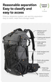 Qunature Backpack Lightweight Mountaineering Hiking Backpack Outdoor Sport 30+5L Breathable Wear-resistant Waterproof Bag