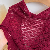 Korean Hollow Out Knitted Shawl Summer Air Conditioning Fake Collar Neck Guard Knit Thin Knotted Cape Shoulder Scarf For Women