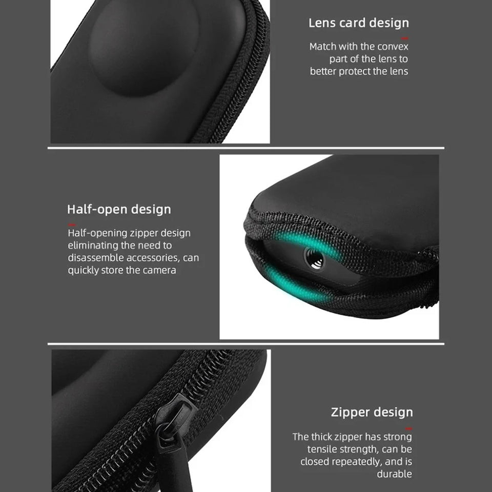 Accessories Set for Insta360 X3 X4 X5 Lens Guard Screen Protector Storage Bag Silicone Case Lens Cap Protective Frame Insta 360