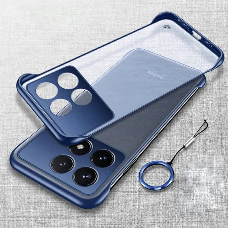Ultra Thin Matte Frameless Phone Case for POCO X6 Pro F6 Pro F5 X7 Translucent Matte Hard PC Back Cover Shell X6Pro F6Pro F5Pro