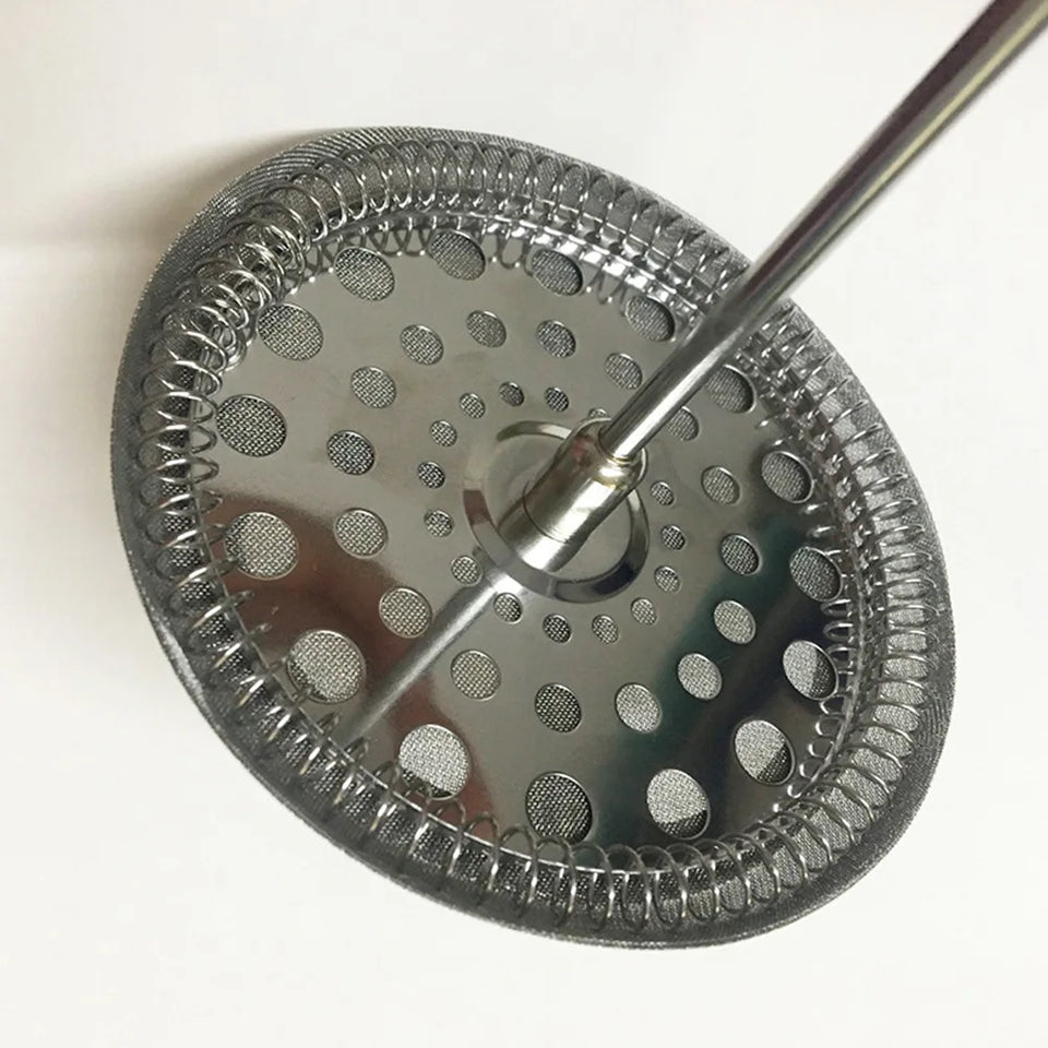 3pcs Reusable Coffee Press Filters Stainless Steel French Press Filters Mesh Filter Replacement Parts 350 800 1000ML