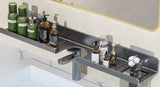 Washroom Faucet Sink Wall-mounted Punch-free Organizer In Front Of The Mirror Bathroom Shower Gel Storage Shelf