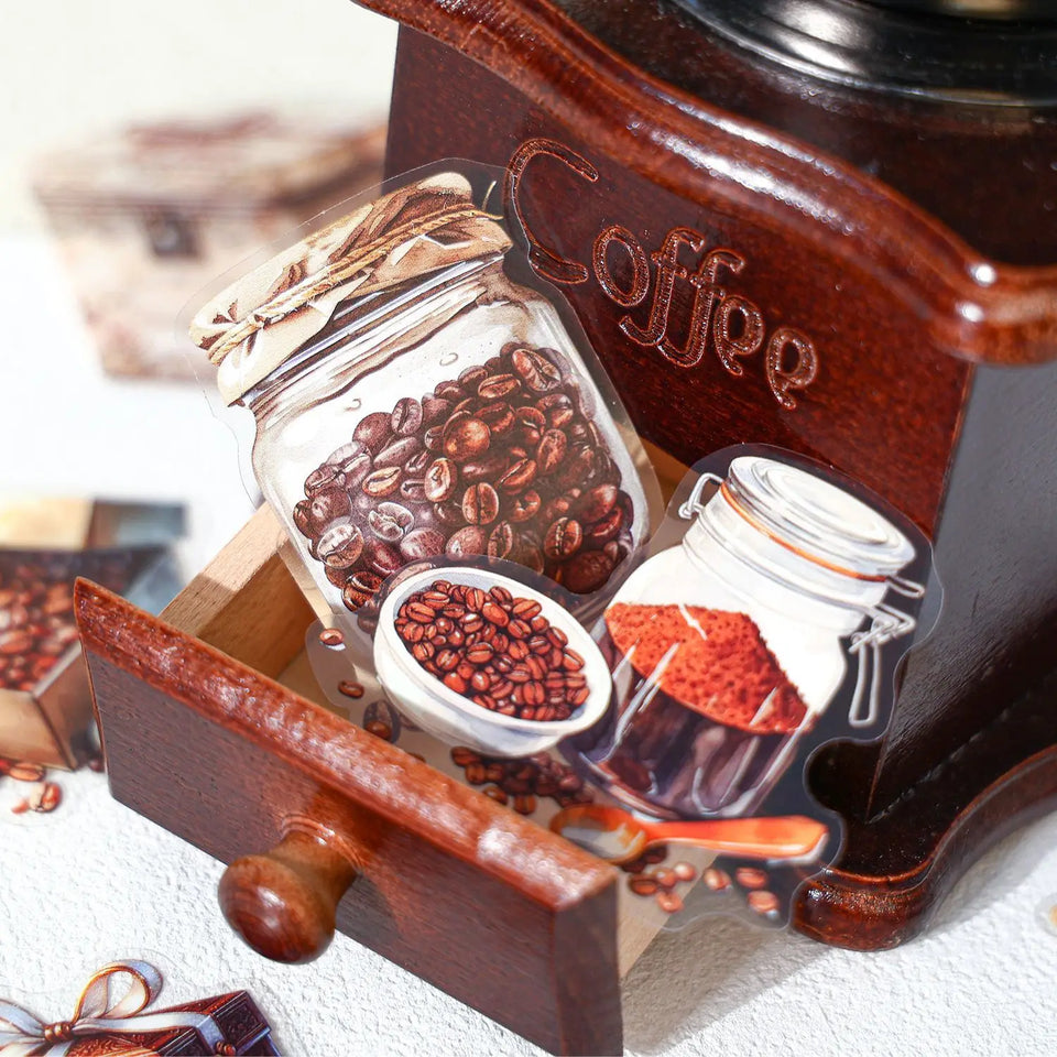 20pcs/lot Kawaii Stationery Stickers coffee life Diary Decorative Mobile Stickers Scrapbooking DIY Craft Stickers