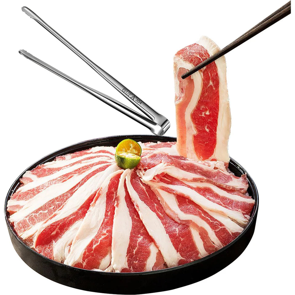 Grill Tongs Stainless Steel Food Tongs Metal Kitchen Tweezers Cooking Utensils for Salad Fish Steak Barbecue Buffet