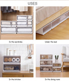 Organization Storage Clothing Closet Organizer System Containers Transparent Storage Box With Compartments