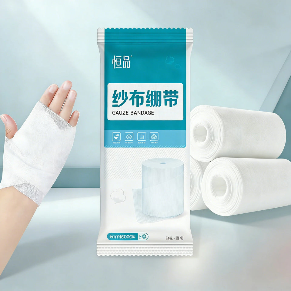 5-50 6*600CM White Medical Gauze Rolls Elastic Bandage Sterile Absorbent Wound Hemostasis Fixation Emergency Cotton Gauze Roll