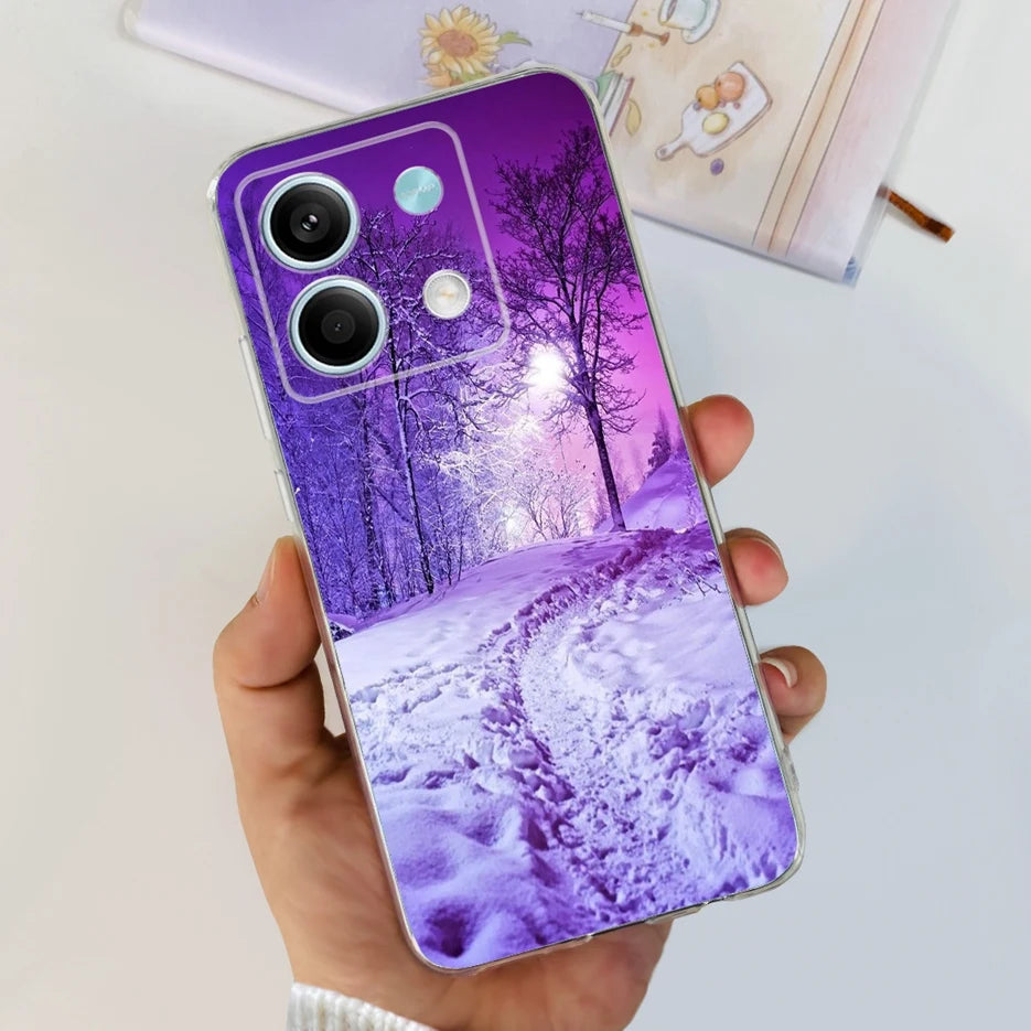 For Xiaomi Redmi Note 13 4G Case Cute Cat Butterfly Cover Soft Silicone Phone Case For Redmi Note 13 Pro Plus Note13 Full Bumper