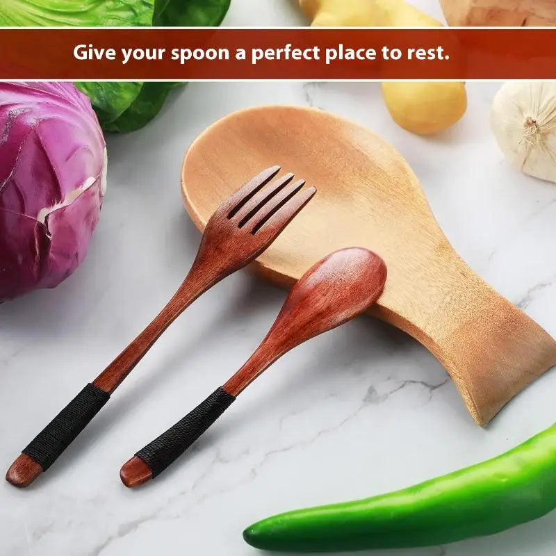 Tray Spoon Pad Cooking Spatula Tableware Holder Wooden Spoon Holder Wooden Spoon Rack Household And Commercial Spoon
