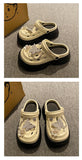Fashion Beach Garden Shoes DIY Women's Hole Shoes 8cm Sandal Slippers Cartoon Accessories Hole Slippers Shoes for Students Girls