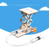 Kids Hydraulic Lift STEM Toy, DIY Physics Experiment Kit for Science Projects, Hands-On Educational Building Model for Ages 8-12