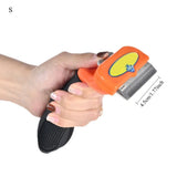 Pet Hair Remover Comb for Dogs Cats Non-Self Cleaning Deshedding Brush for Small Large Breeds Grooming Cleaning Pet Supplies
