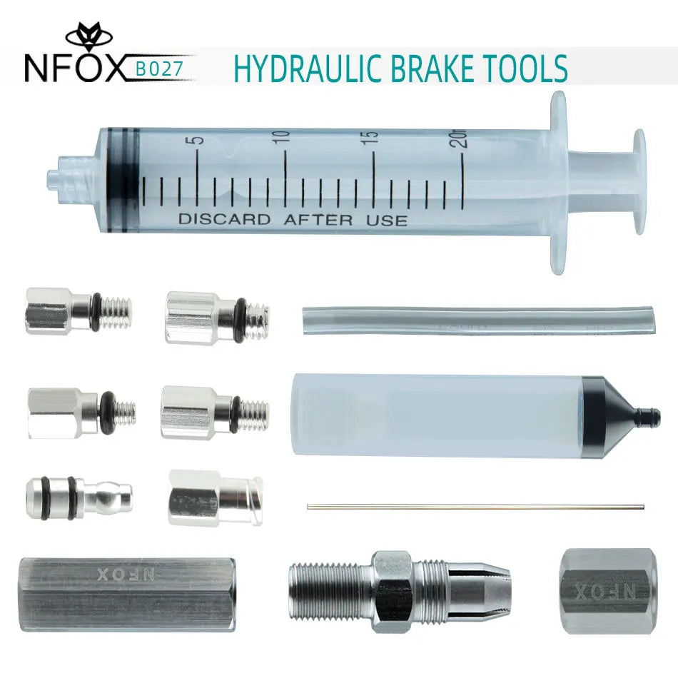 Electric Bicycle Scooter Hydraulic Brake Simple Oil Bleed Needle Pipe Maintenance Repair Tool Connector Lock Pipe Screw Bike