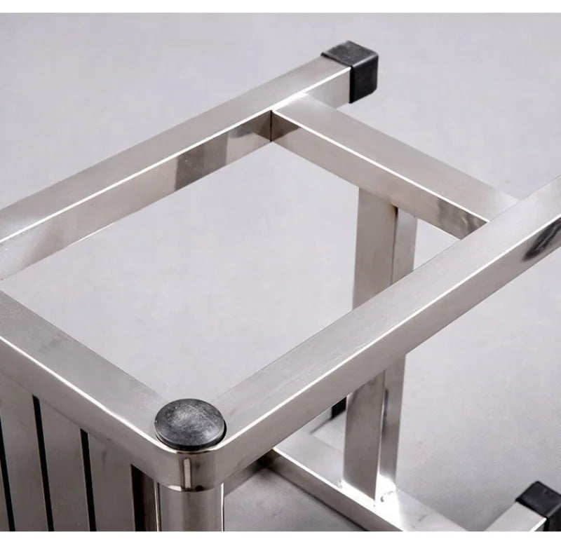 Simple Stainless Steel Stool Multi Functional Furniture Shoe Changing Stools Bath Footstool Portable Fishing Bench 걸상