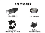 New Enfitnix Navi800SE Usb Rechargeable Road Mountain Bike Light Smart Headlights Smart Headlights 800 Lumens Long Life Time