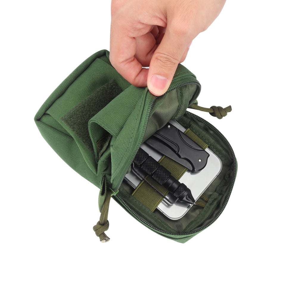 KOSIBATE Molle Backpack Strap Bag Phone Holder Outdoor Sports Running Accessories EDC Tool Waist Pouch