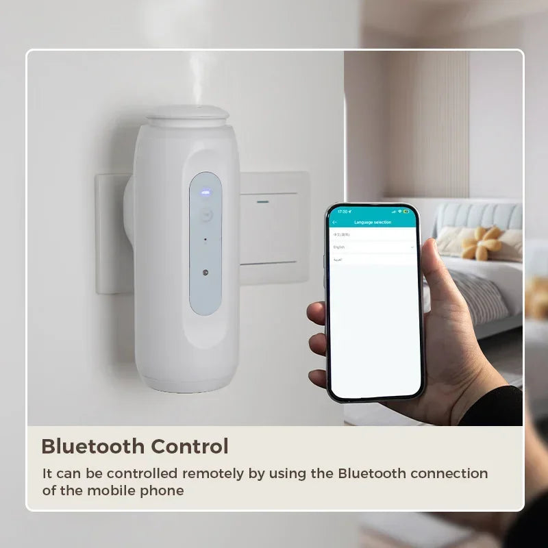 Namste 300m³ Bluetooth Wall mounted Perfume Home fragrance Aroma diffuser Essential oil Smell distributor Air freshener favoring