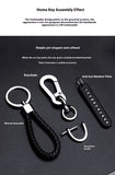 Mobile Phone Number Plate Woven Rope Car Key Anti-loss Phone DIY Pendant Men's and Women's 8-shaped Key Chain Key Chain