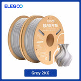 ELEGOO Rapid PETG Filament 1.75mm 1KG,High Speed 30-600mm/s 3D Printer Filament 1kg Fits for Most FDM 3D Printers