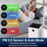 Jafända Air Purifiers for Home Large Room, Smart WiFi and Alexa Control, True HEPA Filter Air Cleaner with Activated Carbon