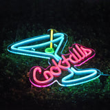 Cocktails Beer Neon Sign - Bright LED Bar Decor,  Commercial Pub & Home Bar, Grand Opening Gift for Bartenders & Brew Lovers