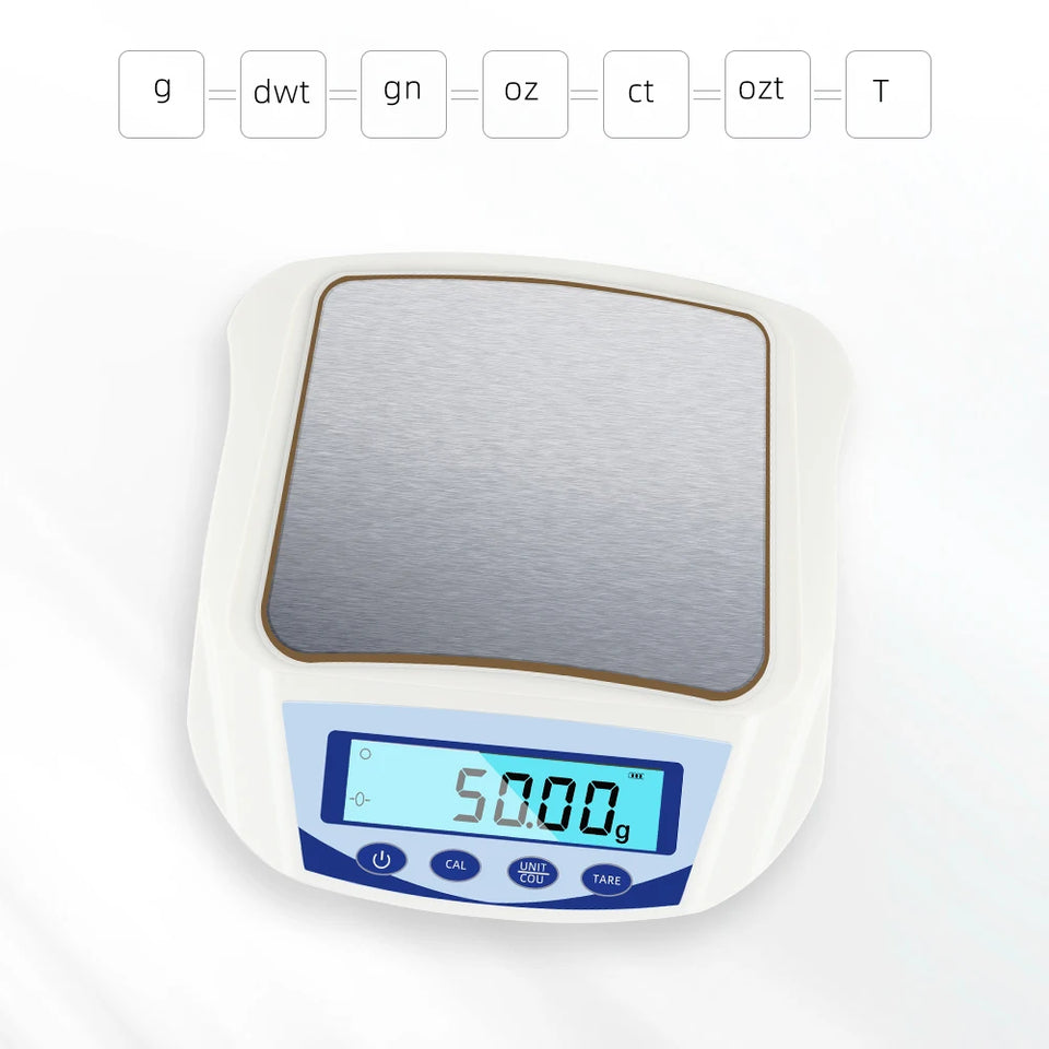 High Precision Digital Scale 1000g x 0.01g Digital Jewelry Scale Kitchen Laboratory Balance Electronic Weighing Balance Scale
